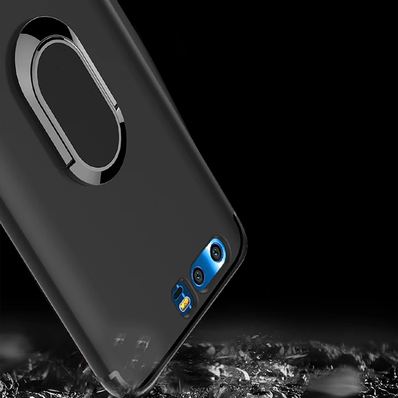 Силиконовый чехол с магнитным кронштейном для Huawei Honor 9 откидная подставка