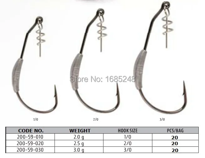 Пружинный замок вес ed Mustad Utral точечный крюк, 2 г- 1/0, 2,5 г-/0,3 г- 3/0(вес/размер крючка