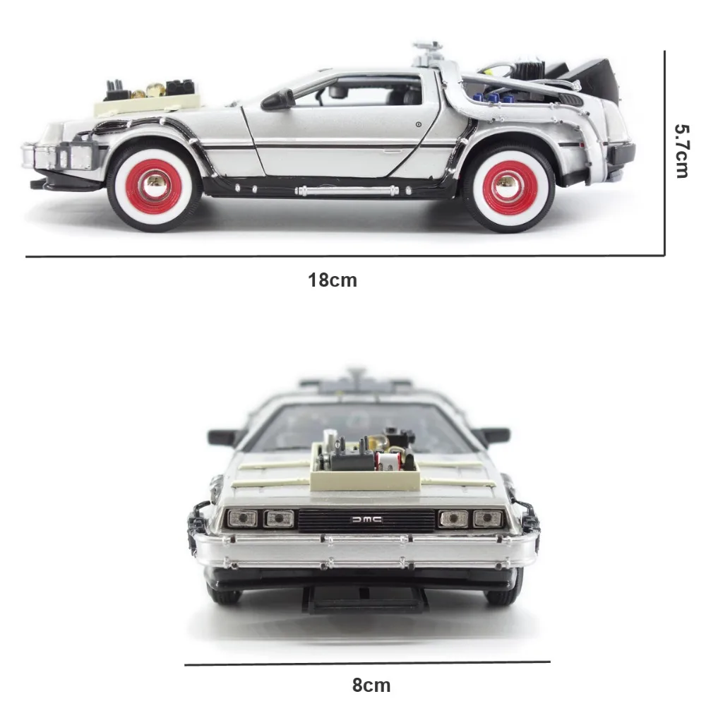 1/24 масштаб литой Back To The Future Модель автомобиля игрушки готовый плеер часть первая