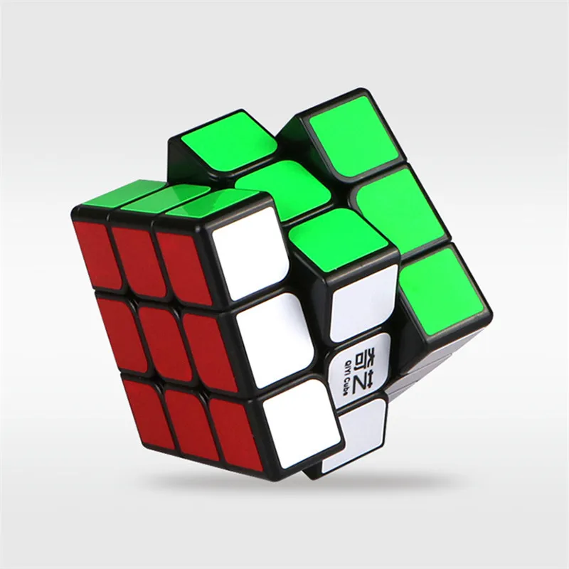 QiYi MoFangGe парус 3x3x3 магический куб 56 мм профессиональная скоростная головоломка Cubo Развивающие игрушки для детей черный белый с наклейкой