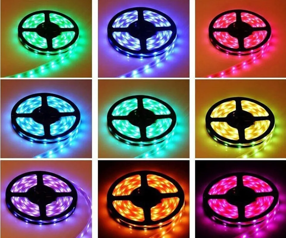 Светодиодная лента RGB 5050 3014 3528 5630 SMD светодиодная гирлянда лампа рождественское