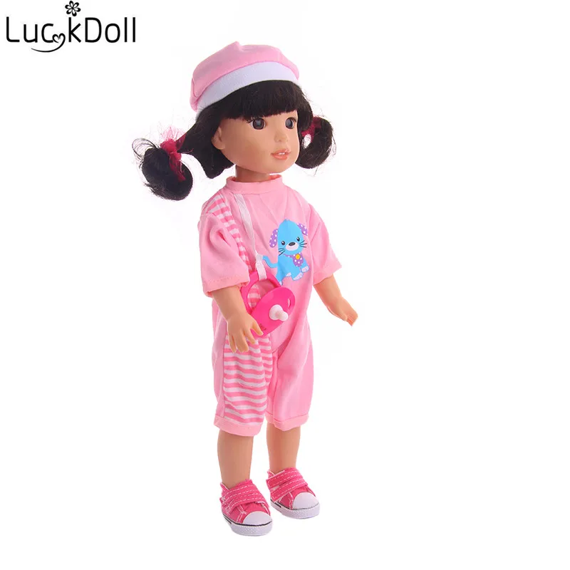 Красивый костюм ручной работы LUCKDOLL одежда из трех частей для кукол 14 5 дюйма