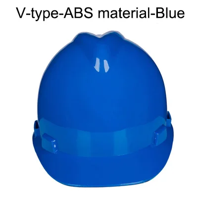 ABS Blue Защитный шлем Рабочая кепка высокопрочный ПЭ/абс материал строительные шлемы Защитная жесткая шляпа мужская печать логотипа сервис - Цвет: ABS Blue