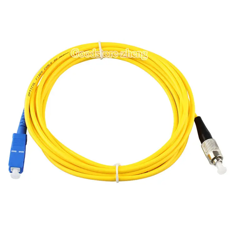 SC к FC волоконно оптический соединительный шнур Джампер кабель SM одномодовый simplex