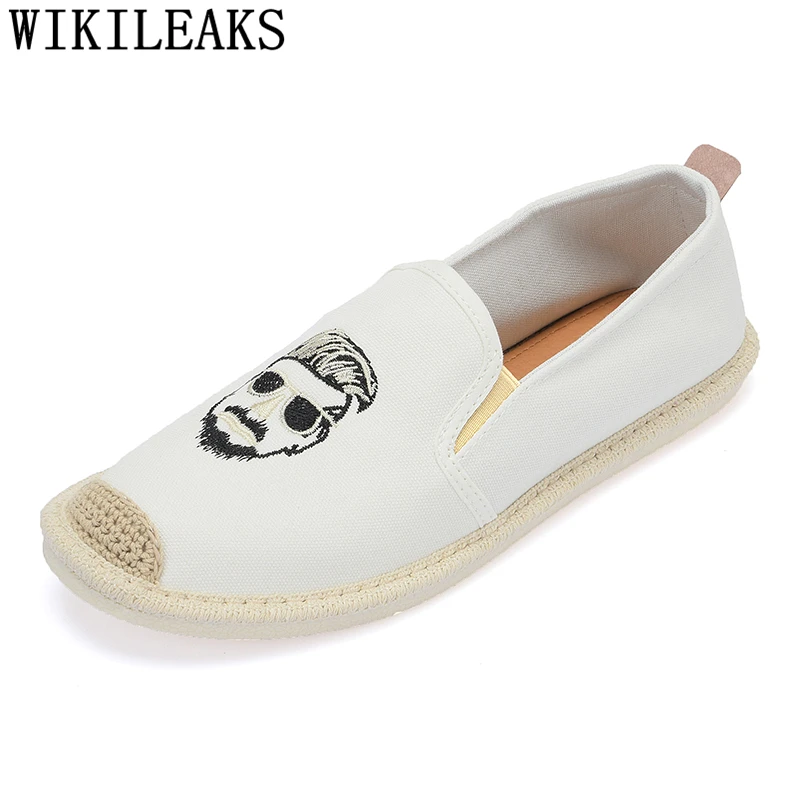 Эспадрильи для мужчин роскошные брендовые обувь лоферы мужская повседневная