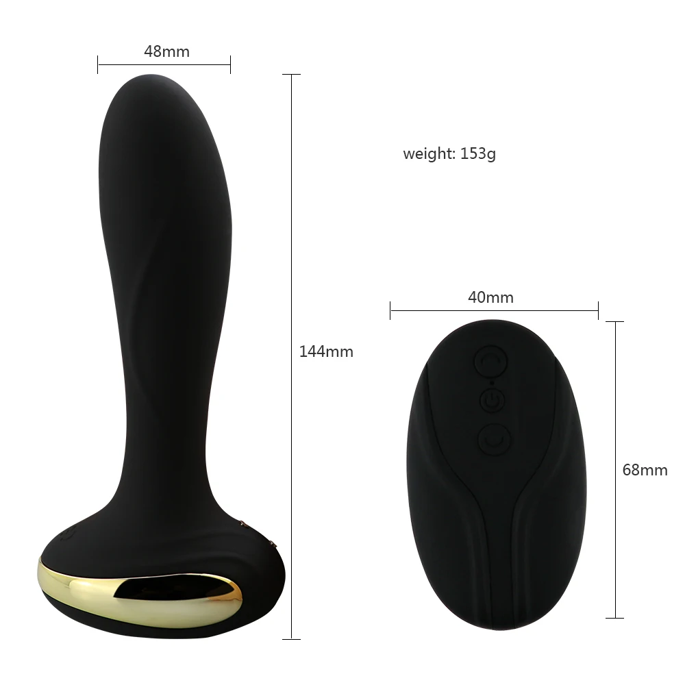 Magnetic USB Rechargeable Anal Massager Adult Sex Toys for Women Silicone Vibrator Plug Remote Control |