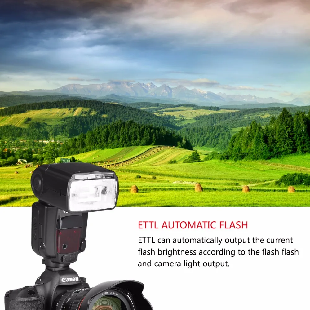 Вспышка Voking TTL VK580 для цифровых зеркальных камер Canon 70d 6d 5d2 600d 60d 650d|ttl flash|speedlite ttlflash