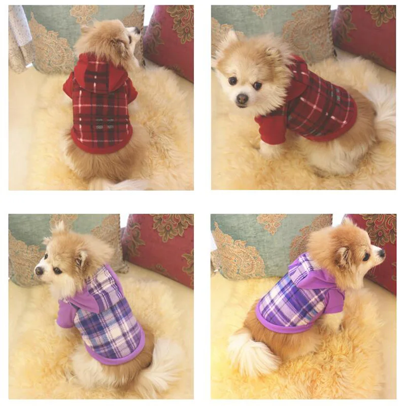 Одежда для собак худи ПЭТ курта маленьких футболка чихуахуа теплая зимняя одежда