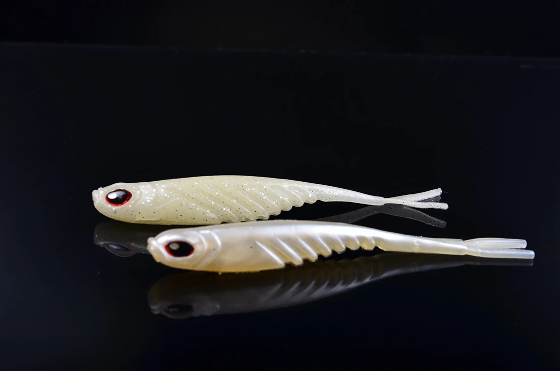 Лу Yaer вилка хвостатые мягкие рыбы червь приманки ножницы задний фонарь