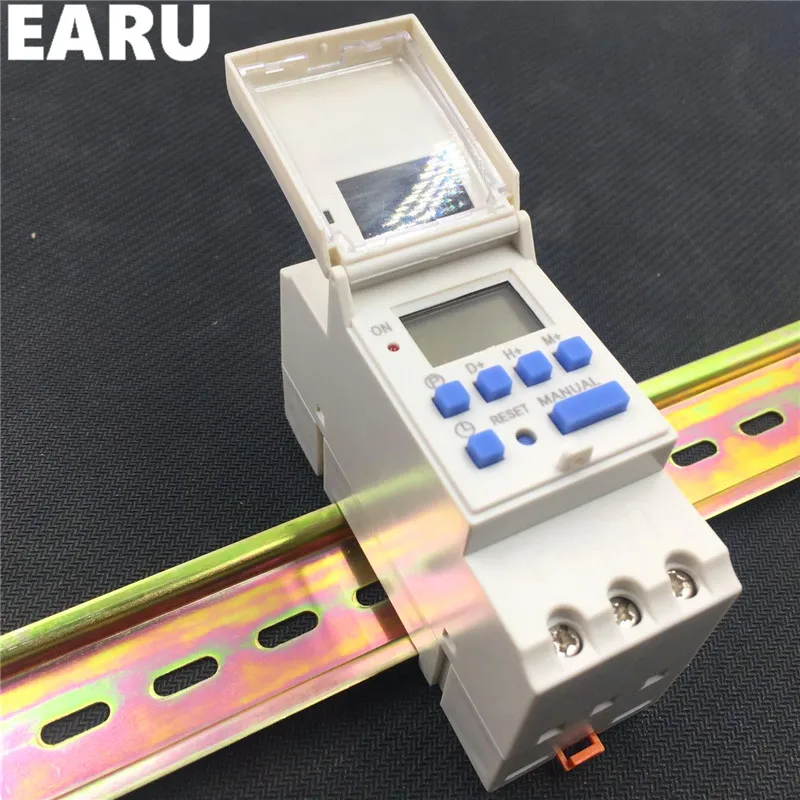 Intelligent Digital Electronic PROGRAMMABLE Timer THC15A AHC15A Microcomputer Time Switch Relay Din Rail AC DC 12V 24V 110V 220V |