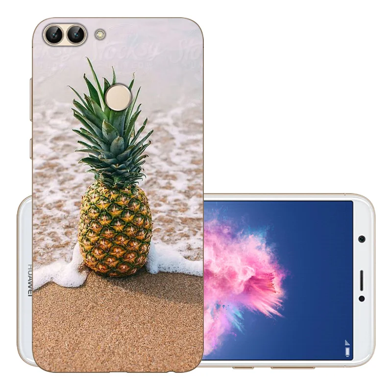 SBL CROWNPRO для huawei P умный чехол, Мягкий ТПУ силиконовый чехол, P умный чехол, чехол для телефона для Coque huawei P Smart Capa Enjoy 7S - Цвет: SBL