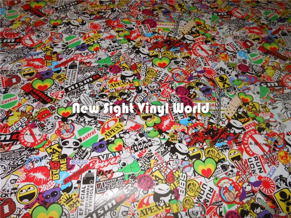 

UDM Sticker Bomb Vinyl Car Body Wrap Film For Car Wrapping Air Bubble Free Size:1.50*30m/Roll