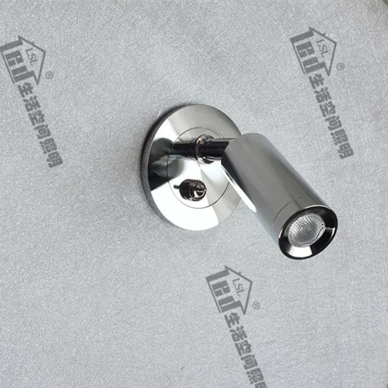 Topoch LED утопленное освещение над кроватью направленная головка с выключателем ВКЛ