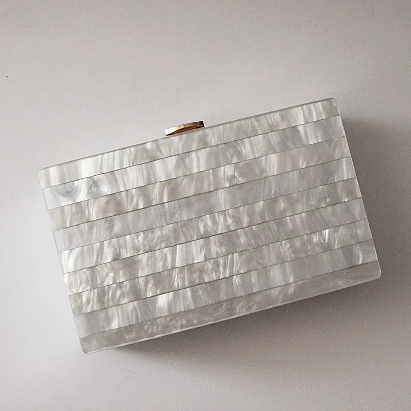 Брендовая модная женская вечерняя сумка Новая уникальная мраморная полосатая