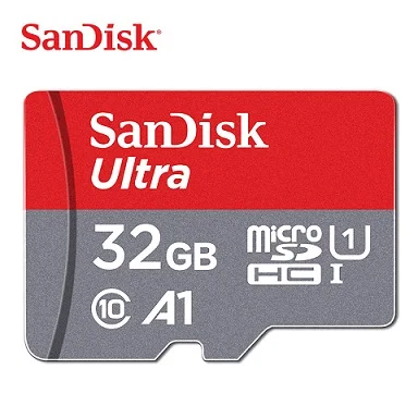 Карта памяти micro sd SanDisk 16 ГБ 32 ГБ 64 Гб 128 Гб MicroSD Max 80 м/с Uitra C10 TF карта C4 8G cartao de memoria - Емкость: 32 Гб