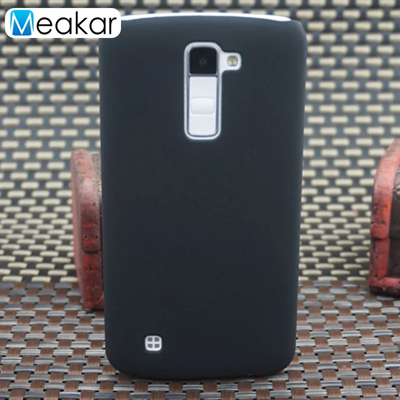 Пластик Coque 5.0For Lg K7 чехол для Lg K7 Tribute 5 двойной Lg-X210 X210 X210Ds LS675 MS330 телефона чехол-лента на заднюю панель - Цвет: black