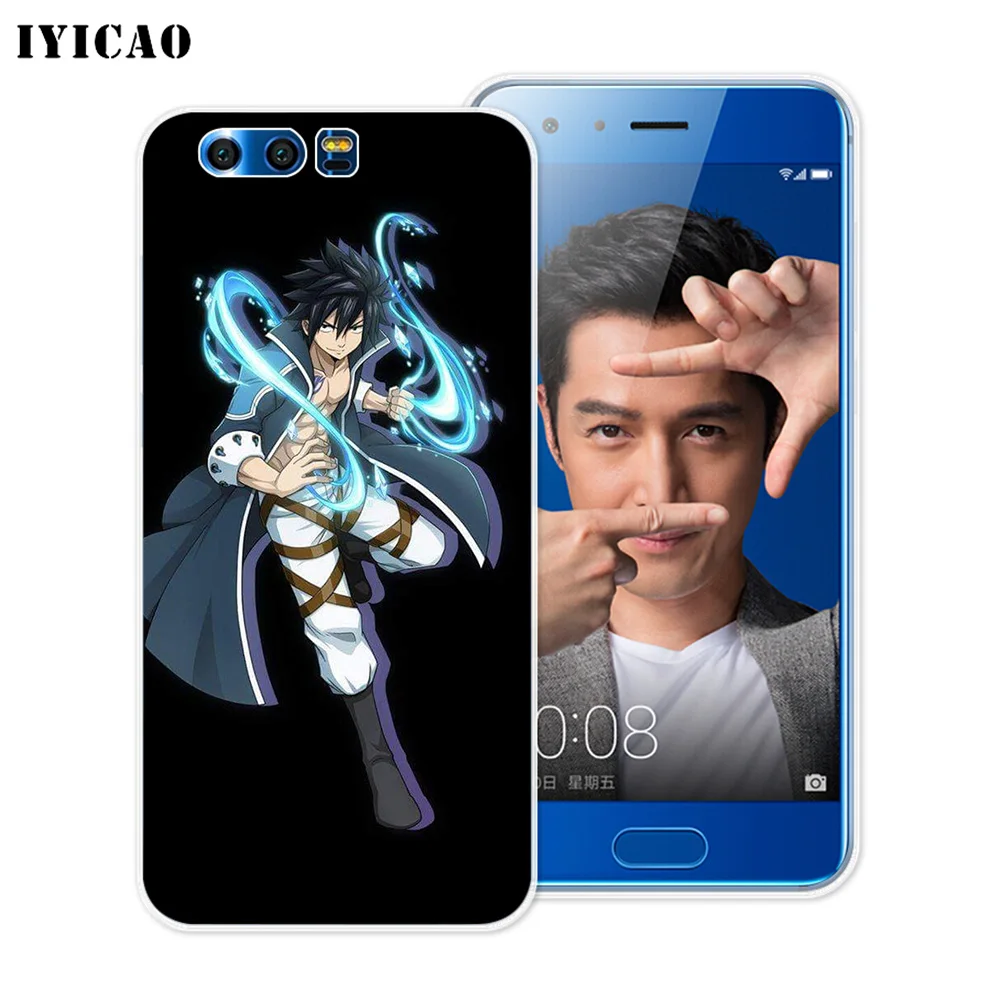 IYICAO Gray Fullbuster Fairy Tail Soft Silicone Case for Huawei Y9 Y7 Y6 Prime 2018 Honor 8C 8X 8 9 10 Lite 7X 7C 6A 7A Pro | Мобильные