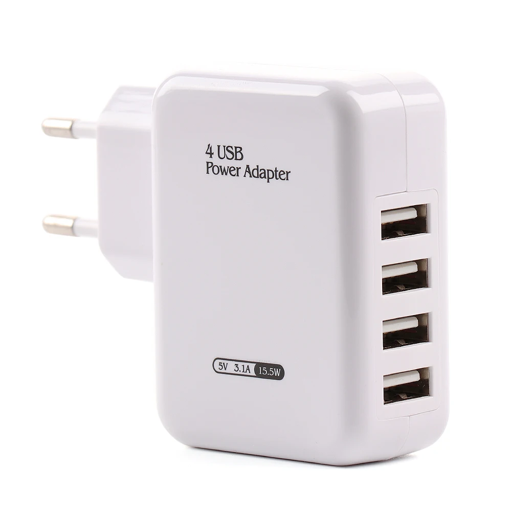 Умное зарядное устройство с 4 USB-портами 5 В 3 1 А | Электроника