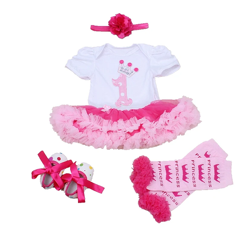 1 год Платье пачка для дня рожденья наряды Обувь девочек одежда малышей Кружево