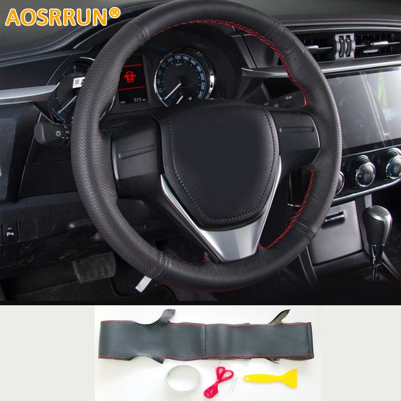 AOSRRUN автомобильные аксессуары из натуральной кожи для Toyota Rav4 2013 XA40 4GEN