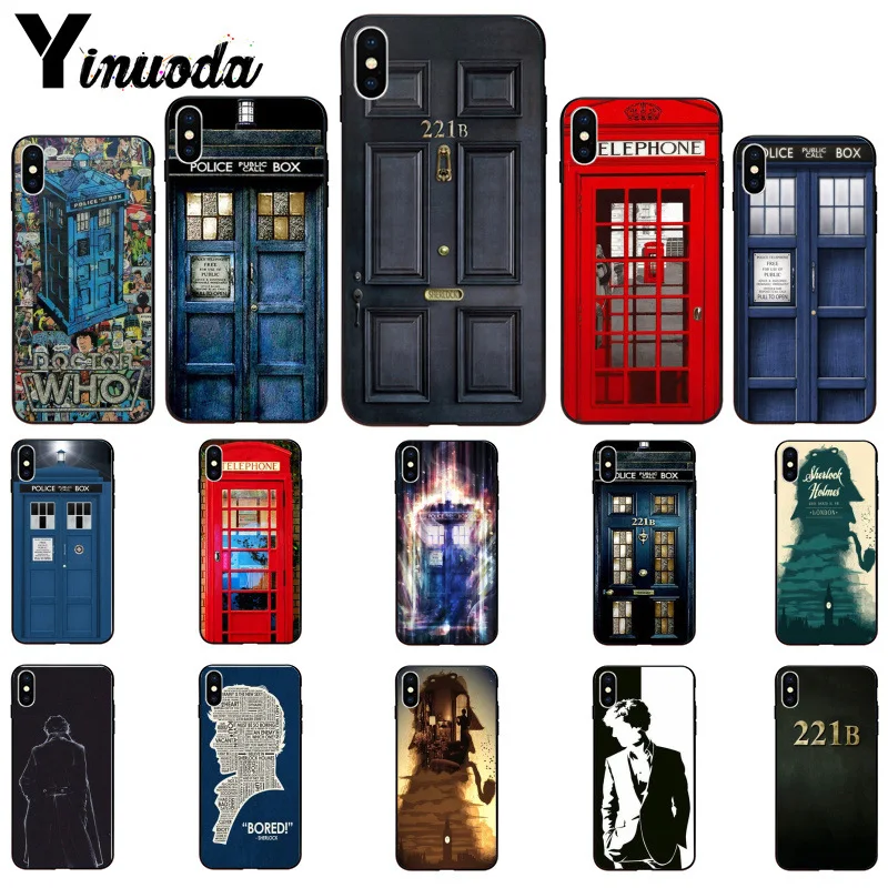 11pro MAX doctor who Phone Booth Police Box 221B чехол для iPhone 6S 6plus 7 7plus 8 8Plus X Xs 5 5S XR|Чехлы-накладки| |