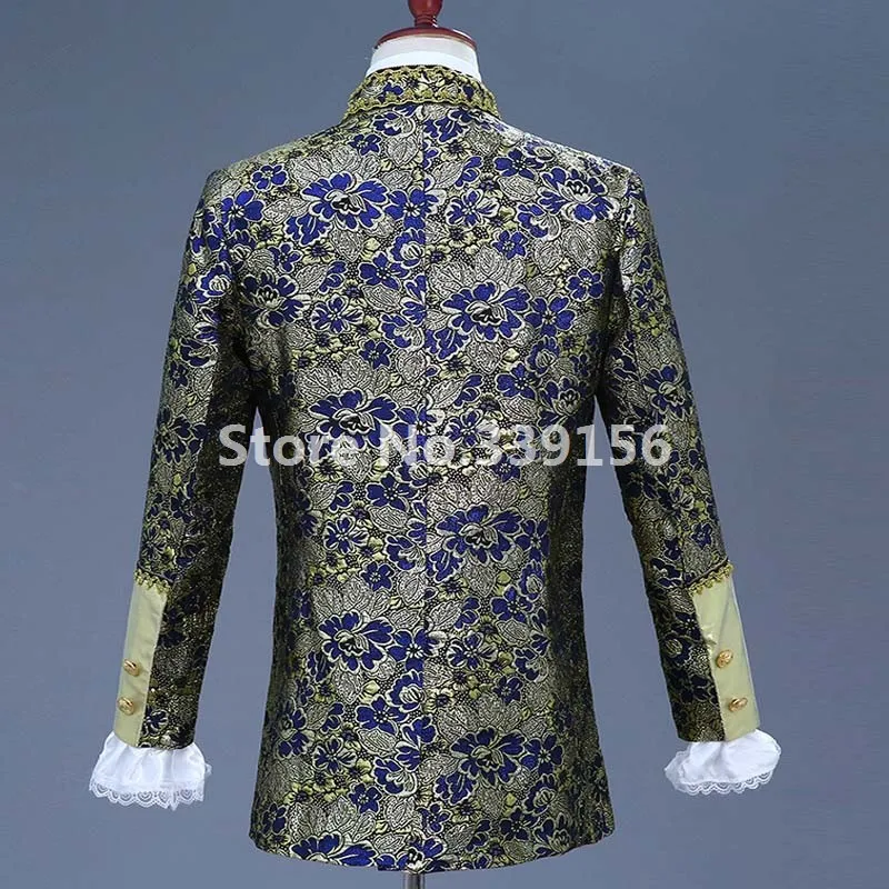 (Пиджак + брюки жилет) 18 го века исторический мужской костюм маскарадный жилет с