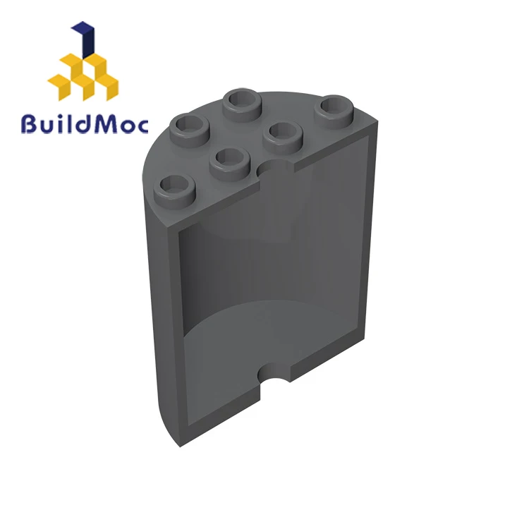 Сборные частицы BuildMOC 20430 6259, Половина цилиндра 2x4x4, детали для строительных блоков, DIY Educa Сборные частицы BuildMOC 20430 6259, Половина цилиндра 2x4x4, детали для строительных блоков, DIY Educa