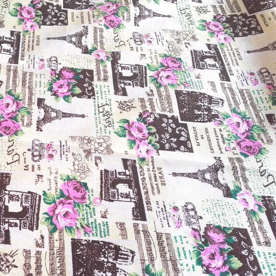 Ткань с жидким принтом Эйфелева ткань для za kka скатерти стола занавески сделай