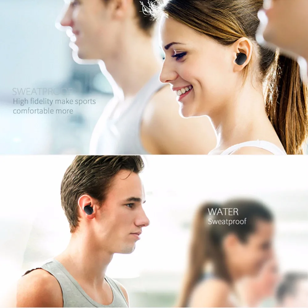 

Sport Wireless Earphones Bluetooth Earphone Sweat- proof Dirt-resistance Headset with Mic Handsfree Earbuds auriculares