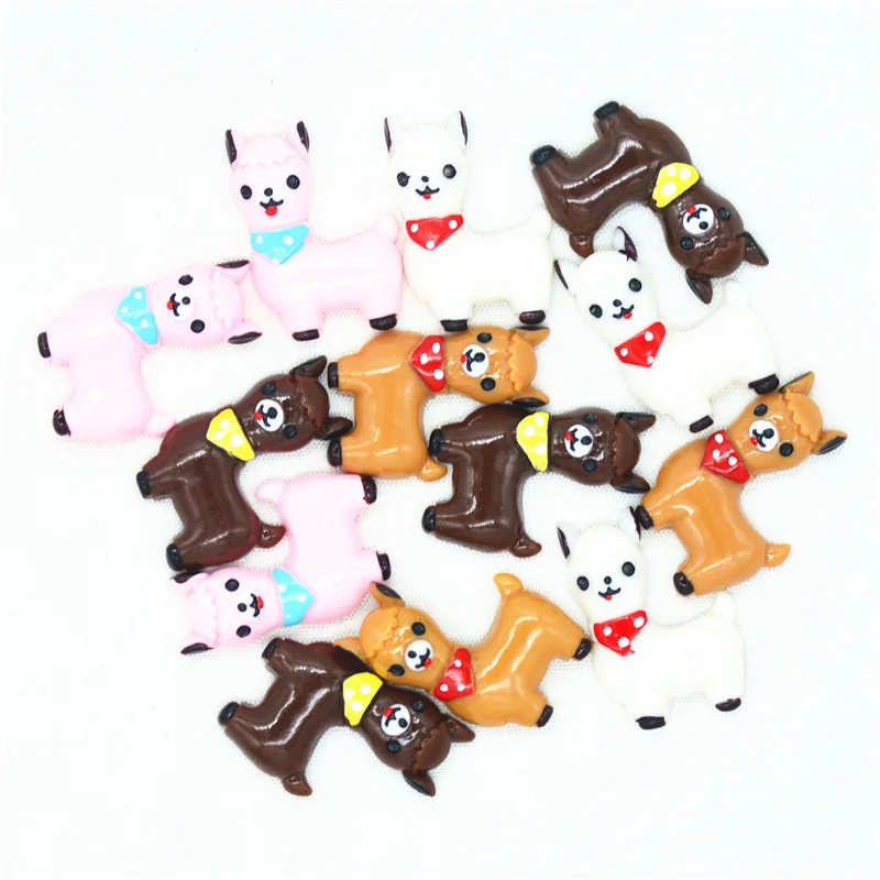 

Полимерные миниатюры Альпака с плоской задней стороной, 22 мм x 33 мм