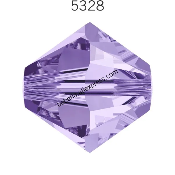 Tanzanite 539 Оригинальные кристаллы от Swarovski 5328 XILION двухконусные бусины из Австрия свободные бусины Стразы для изготовления ювелирных изделий своими руками - Цвет: Tanzanite 539