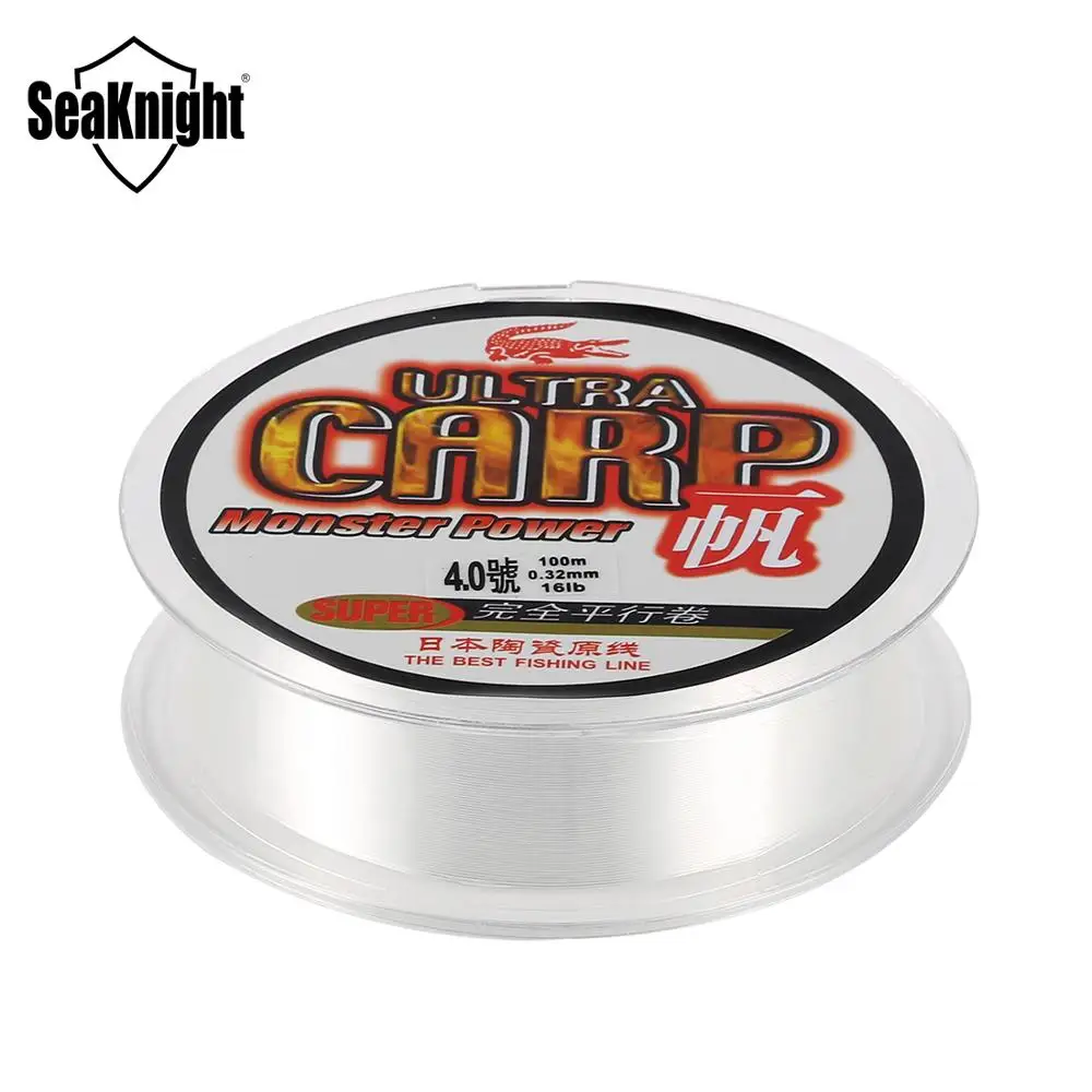 SeaKnight 100 м нейлоновая леска 2 35LB супер прочная Высококачественная моноволоконная
