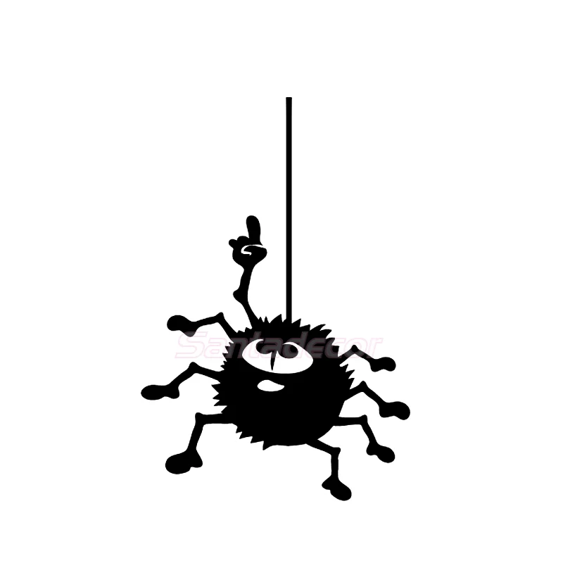 Stivkers подвесной паук мультфильм стены Искусство Наклейки для Powerpoints и
