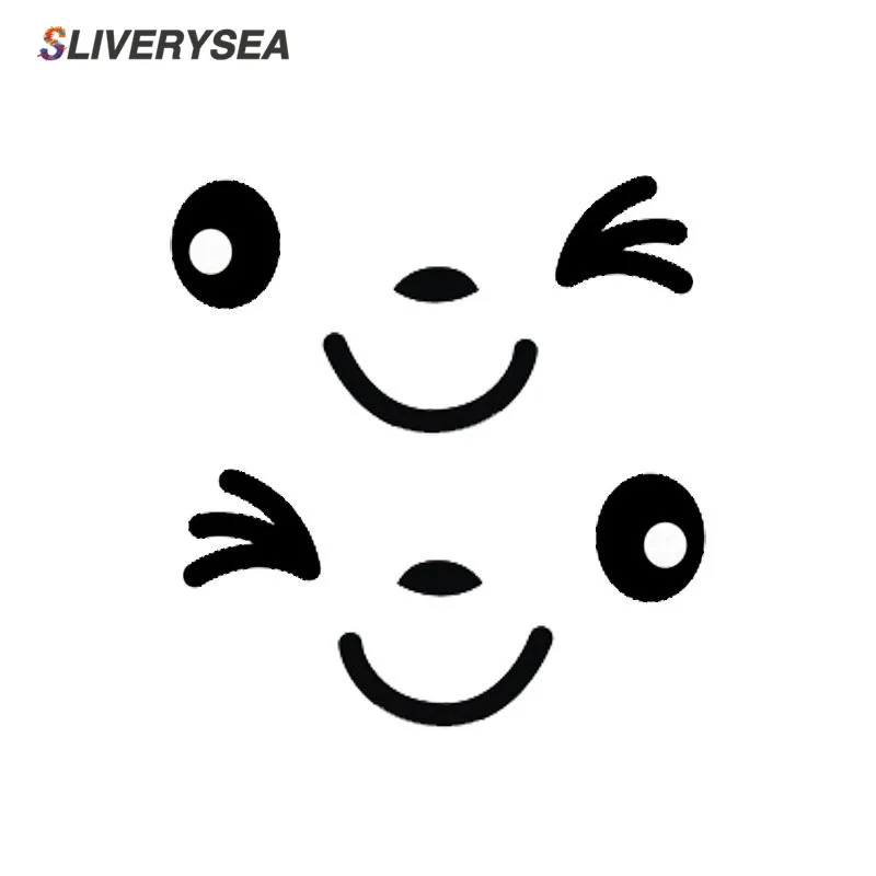SLIVERYSEA 2 пары светоотражающие наклейки для автомобиля зеркальные глаз Стильные