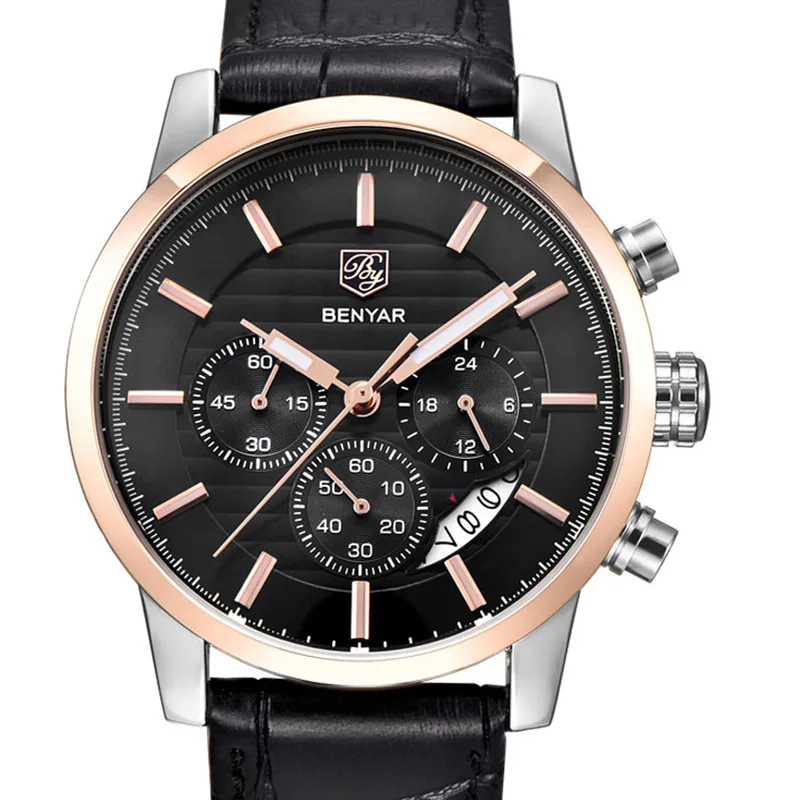 BENYAR Men Watches Fashion Chronograph Sport Watch Top Brand Luxury Business Quartz Clock Waterproof Relogio Masculino | Наручные часы