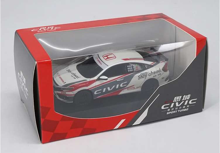 Оригинальная коробка масштаб 1:43 Honda Civic Модель гоночного автомобиля из сплава