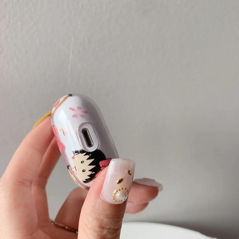 Мультфильм Chibi Maruko милый прозрачный футляр для Apple AirPods 1/2 чехол Прозрачный Прочный чехол для телефона защитный чехол Аксессуары