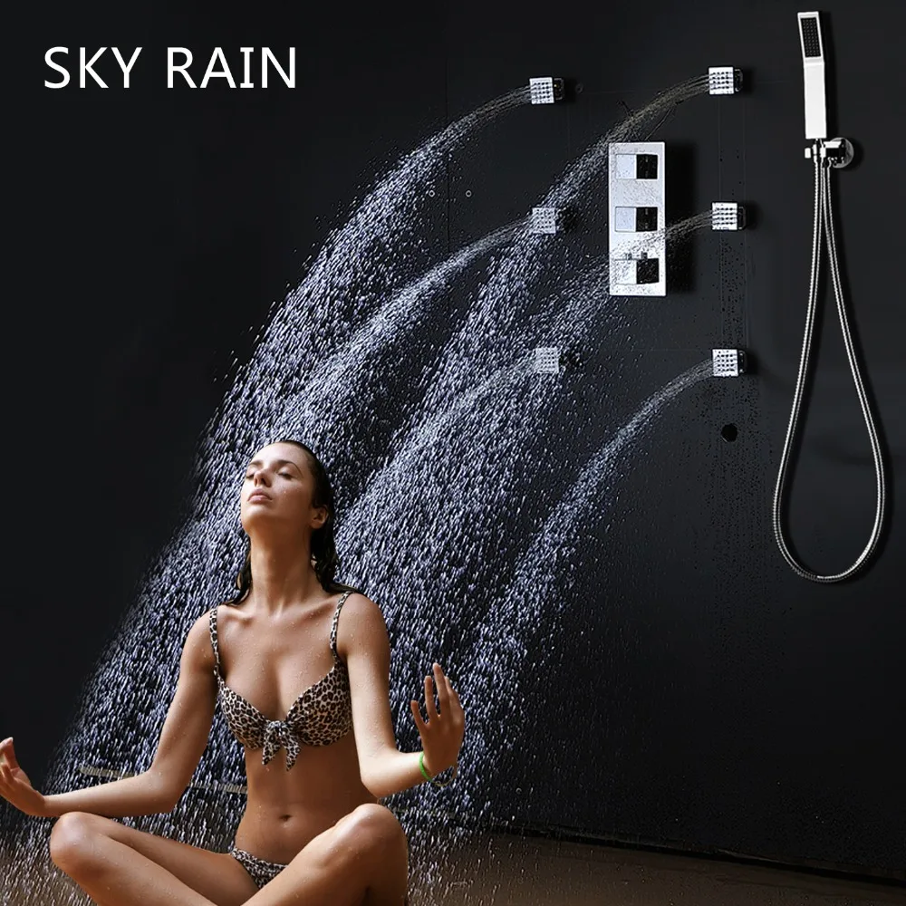 Душевая лейка SKY RAIN латунная Лейка для душа 10 дюймов с душевой лейкой|Душевая