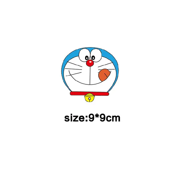 Doraemon-3 Термонаклейки с рисунком дораэмона, кота, патчи для детей, детская одежда, Переводные термоколлажи, vetement, наклейки, parches ropa - Цвет: Doraemon-3