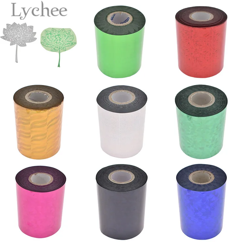 Lychee Life разноцветная фольга 8 см x 120 м для горячего тиснения домашних животных