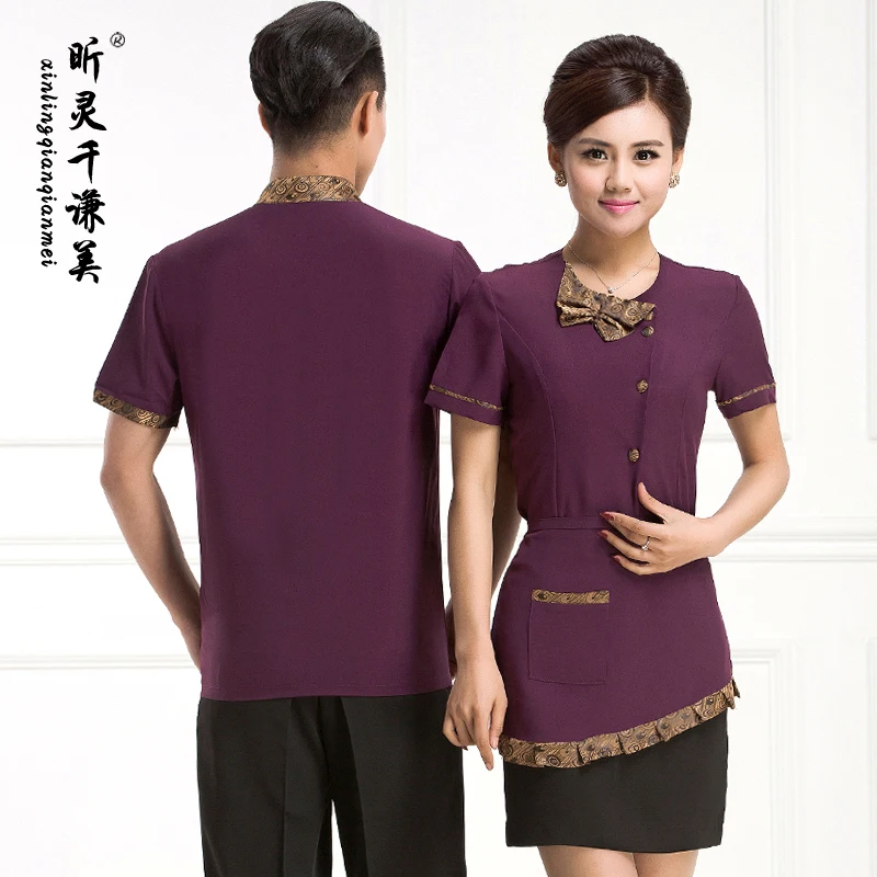 Отель официант девушка Летние комбинезоны Комбинезоны для девочек с короткими