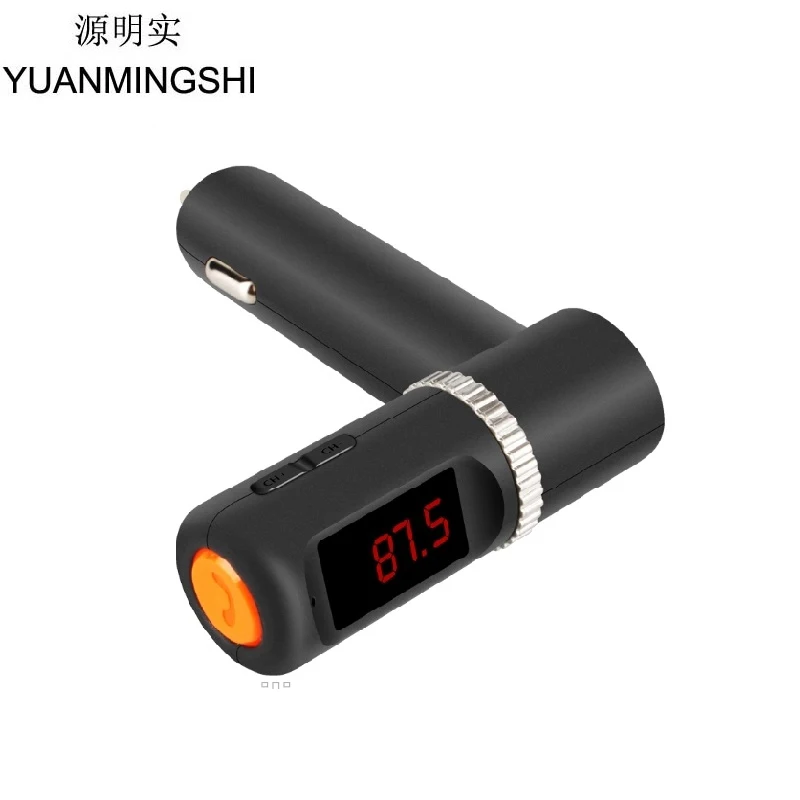 Автомобильное зарядное устройство YUANMINGSHI с Bluetooth и двумя USB портами FM