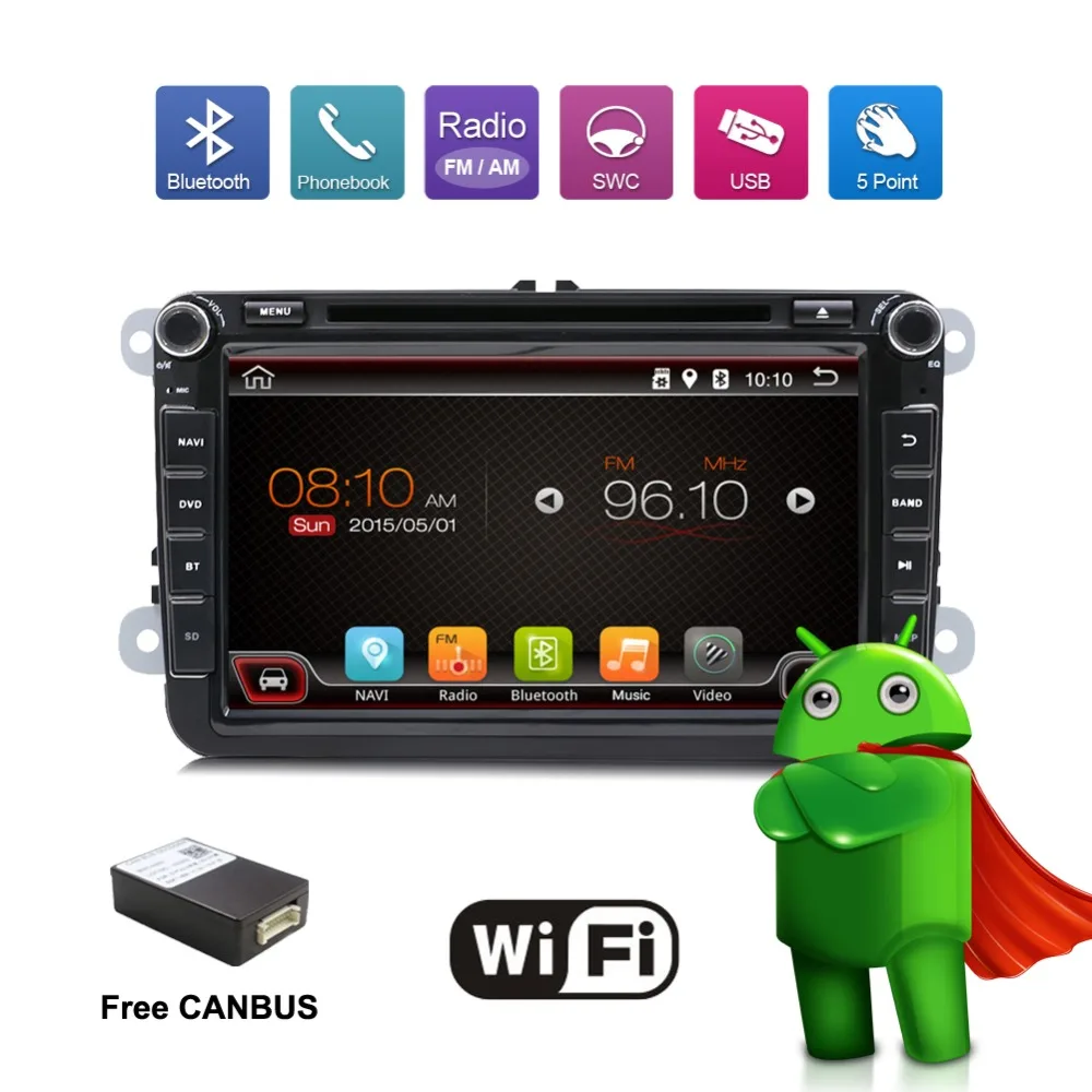 Bosion 8 &quot2 Din Android 7 1 автомобильный Радио Аудио GPS навигация для Volkswagen VW Passat Polo Golf 5 6