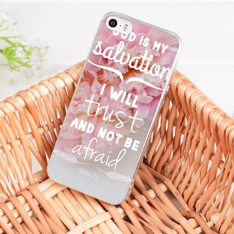 Чехол для телефона MaiYaCa iphone 7 XS MAX Bible verse Phillips Jesus Christ Christian Flower iPhone 8 6S Plus 5S SE XR |