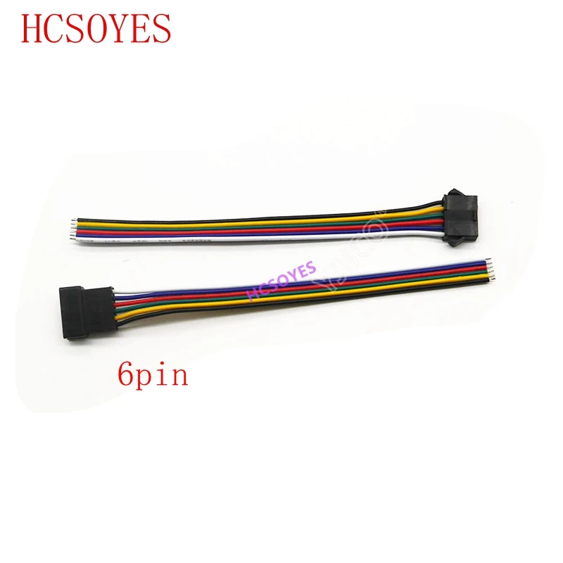 5 пар 2pin 3pin 4pin 5pin 6pin JST светодиодные разъемы мужского и женского разъем для 3528 5050 WS2811 WS2812 Светодиодные ленты света