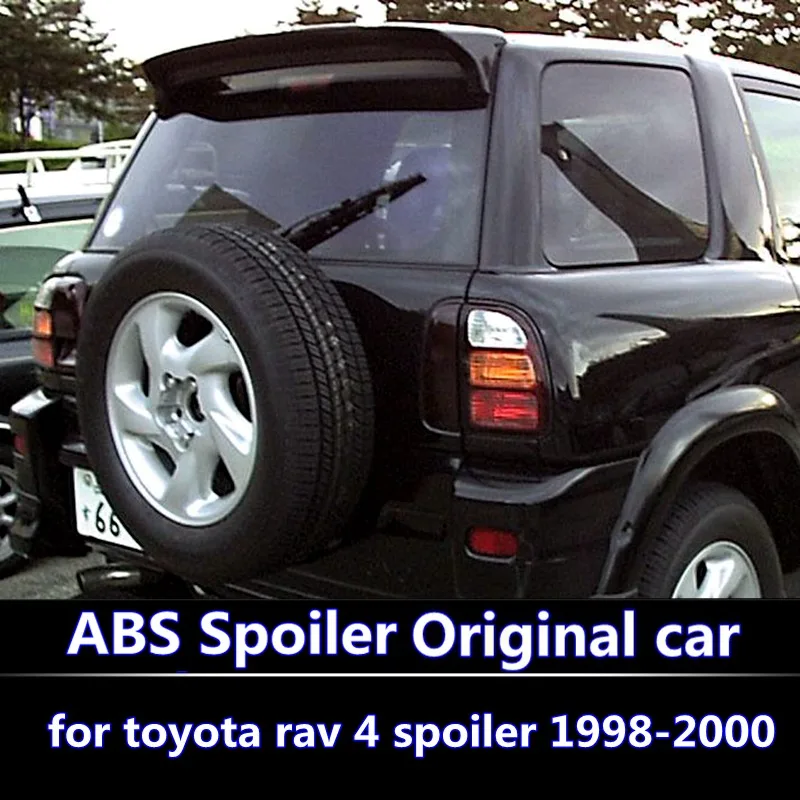 Используется для toyota rav 4 спойлер 1995 2000 rav4 со светом высокого качества ABS Материал