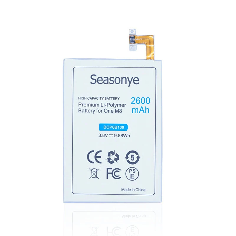 Seasonye 2 шт./лот 2600 мАч B0P6B100 / 35H00214-00M Сменный аккумулятор для HTC ONE M8 Ace M8x One Max plus W8 E8 M8T