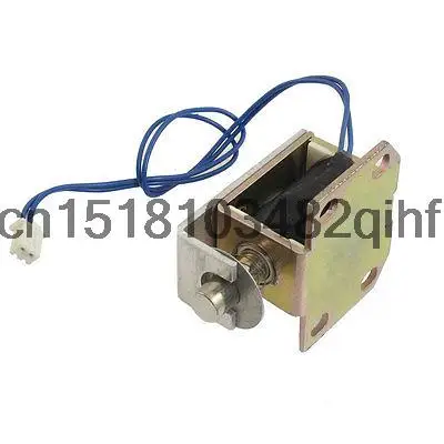 

DC 6V 0.3A 2mm 0.2kg First Stroke Push Type Solenoid Electromagnet w Base