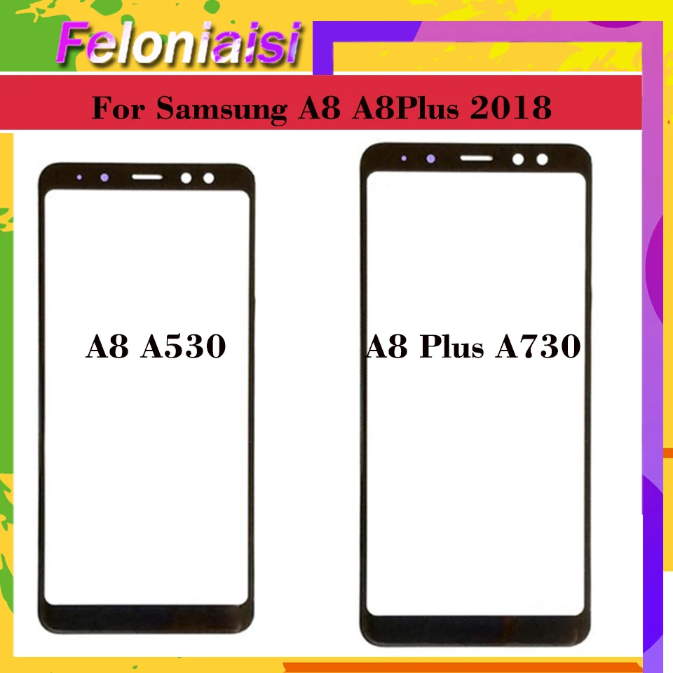 Передняя панель для Samsung Galaxy A8 2018 A530 A530F A530N + Plus A730F A730 сенсорный экран стекло