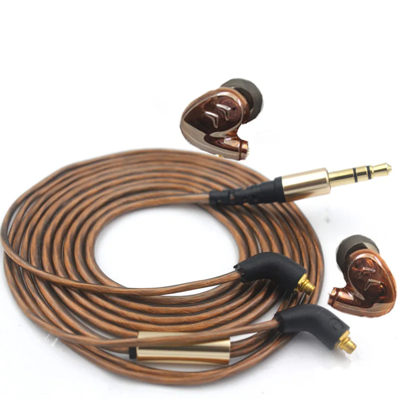 PIZEN Dual Dynamic 4 спортивные наушники вкладыши с микрофоном и кабелем mmcx для shure se535 se215